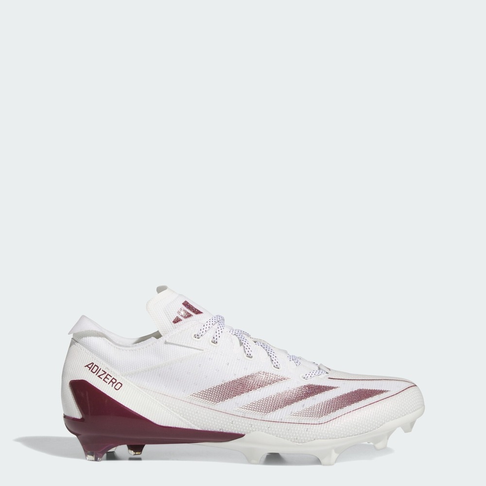 adidas men Adizero Electric American Football Cleats Maroon IE4376 Size 10